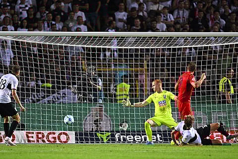DFB-Pokal Ulm vs Bayern Munich: Bayern's Harry Kane (9) scores a goal against Ulm